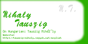 mihaly tauszig business card